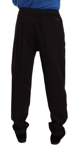 Eleganti jogger di cotone bordeaux