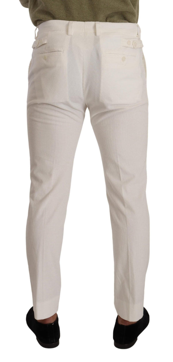 Pantalon en coton élégant slim fit