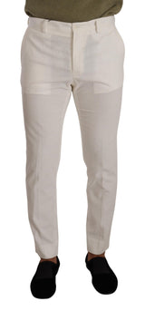 Pantalon en coton élégant slim fit