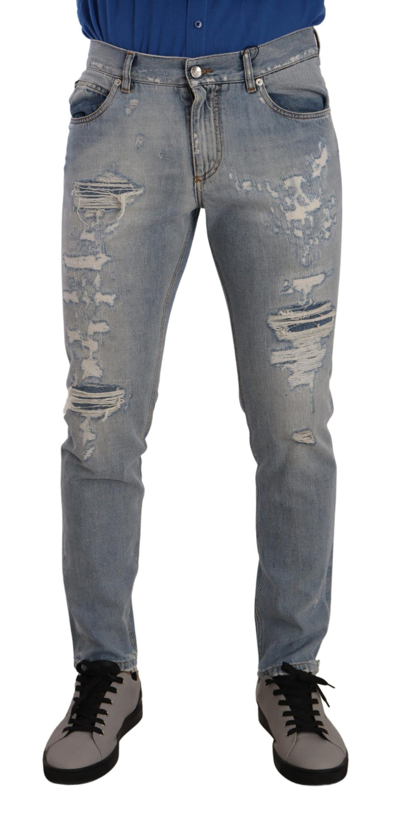 Elegante hellblaue, gerade Jeans Jeans