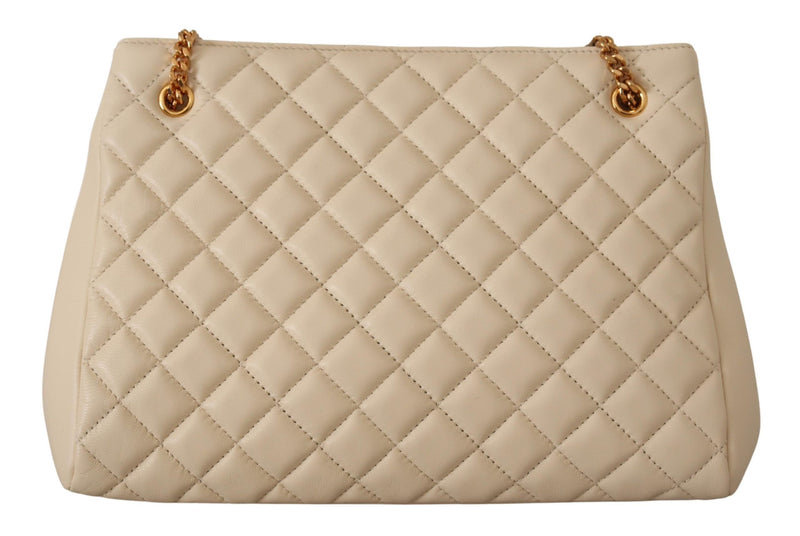 Elegante bolso de cuero Nappa acolchado