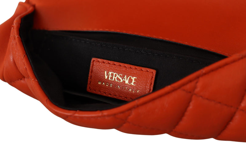 Κομψό κόκκινο δερμάτινο τσάντα Crossbody Red Nappa