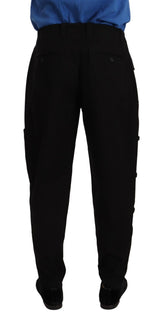 Schicke schwarze Frachthose mit Stretch -Komfort