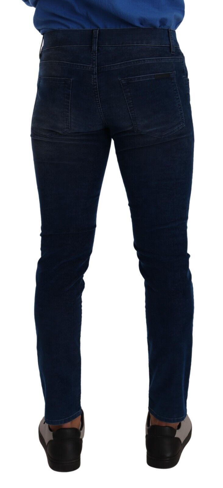 Schlanke dunkelblaue schlanke Fit -Jeans