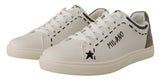 Eleganti sneaker casual in pelle bianca