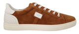 Eleganti sneaker in pelle bicolore