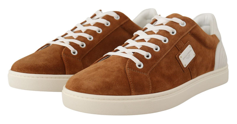 Eleganti sneaker in pelle bicolore