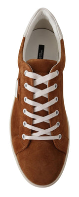 Eleganti sneaker in pelle bicolore