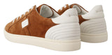 Eleganti sneaker in pelle bicolore