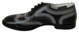 Elegante schwarz -weiß -Derby -Schuhe