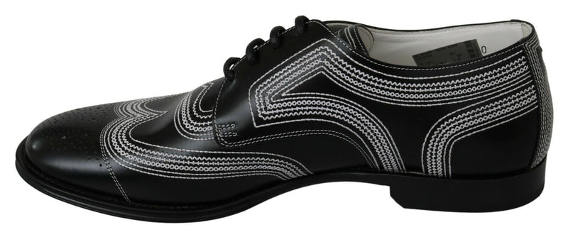 Eleganti scarpe Derby in bianco e nero