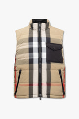 Gilet matelassé léger beige élégant