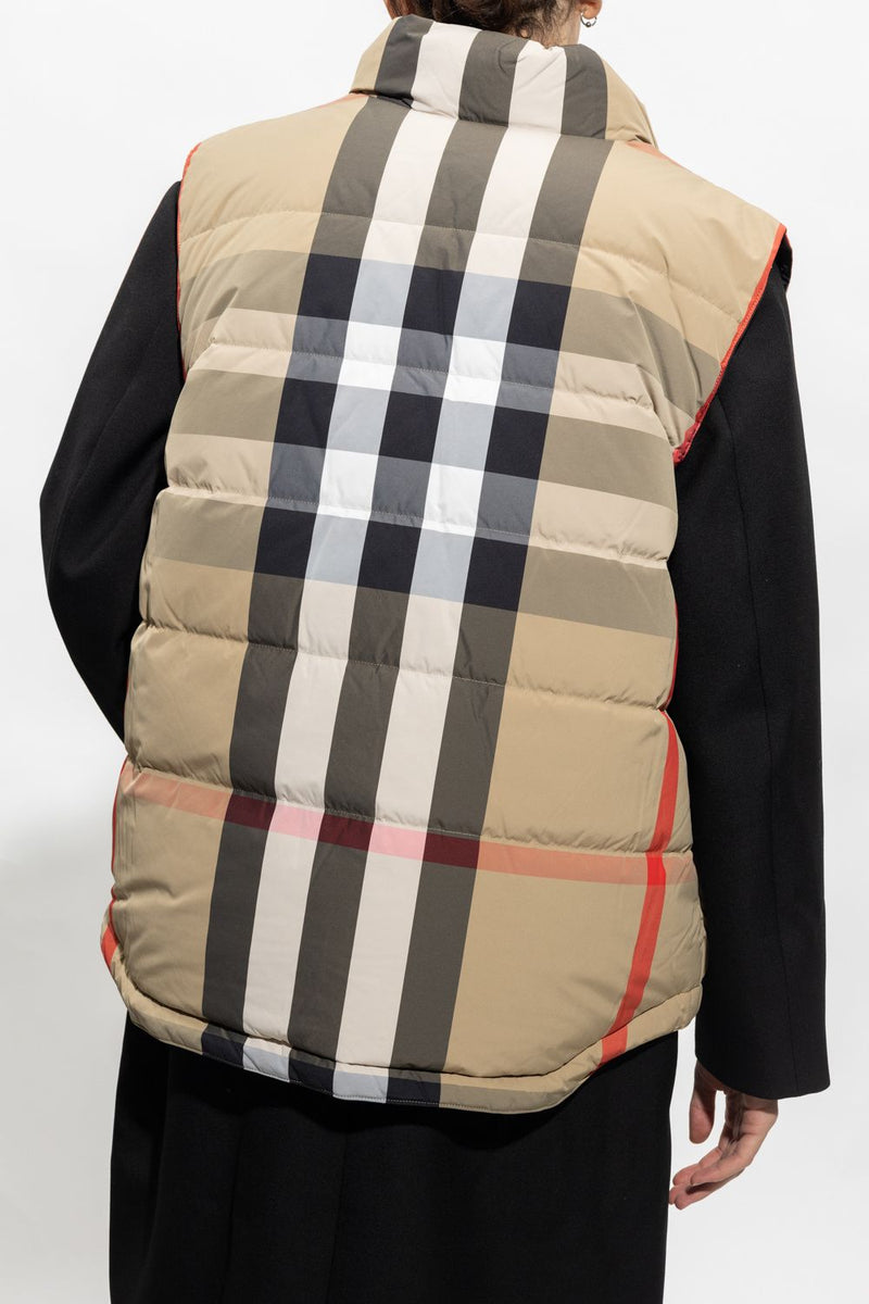 Gilet matelassé léger beige élégant