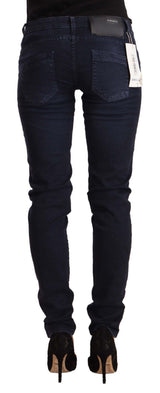 Chic bassa in vita a bassa vita denim in blu