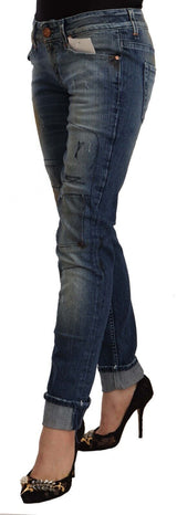 Chic Blue Washed Skinny Denim Serenade