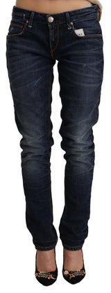 Chic Slim Fit Low Taille Skinny Denim