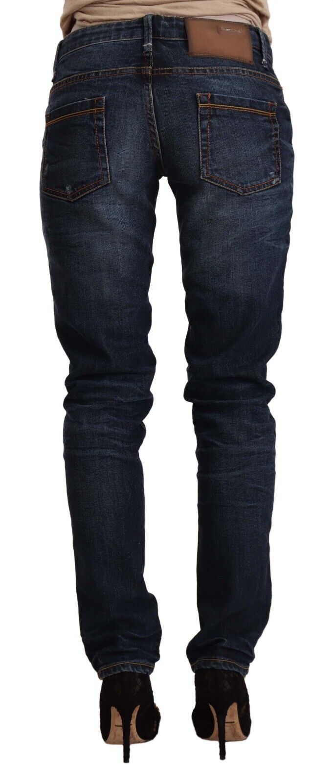 Chic Slim Fit Low Taille Skinny Denim