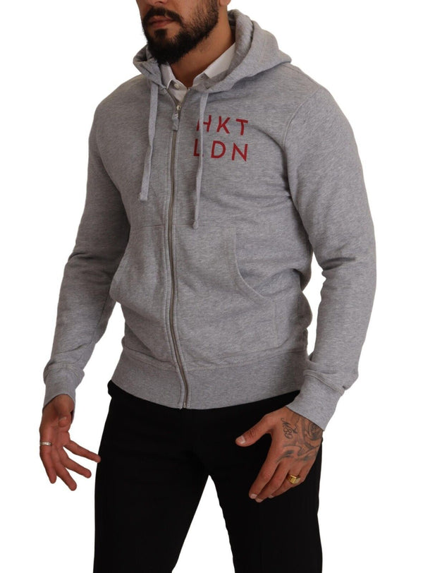 Elegante maglione con cappuccio con cappuccio con zip completo Hackett