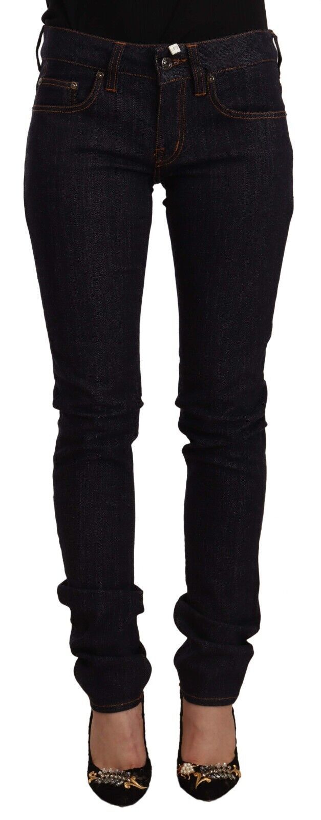 Jeans de créateurs chics slim noir chic