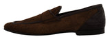 Elegante braune Caiman -Leder -Ladungsstoffe