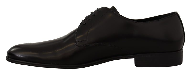 Eleganti scarpe derby in pelle nera