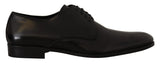 Eleganti scarpe derby in pelle nera