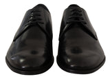 Eleganti scarpe derby in pelle nera