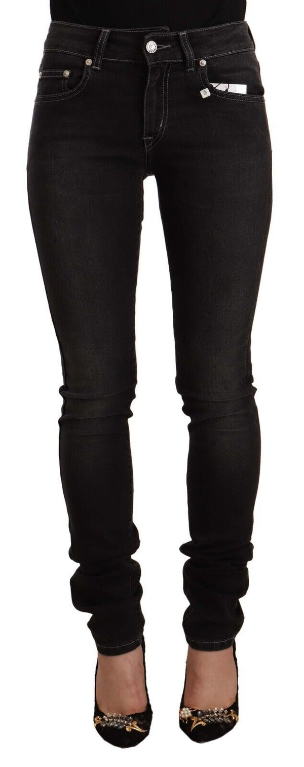 Chic Slim Fit Black Wäscheles Jeans