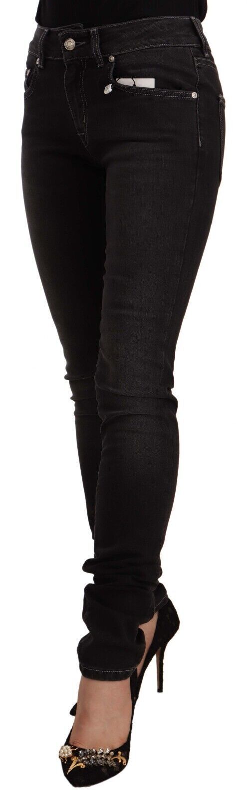 Chic Slim Fit Black Wäscheles Jeans