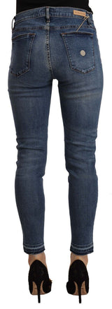 Jeans lavados azules elegantes de Fit Slim Fit