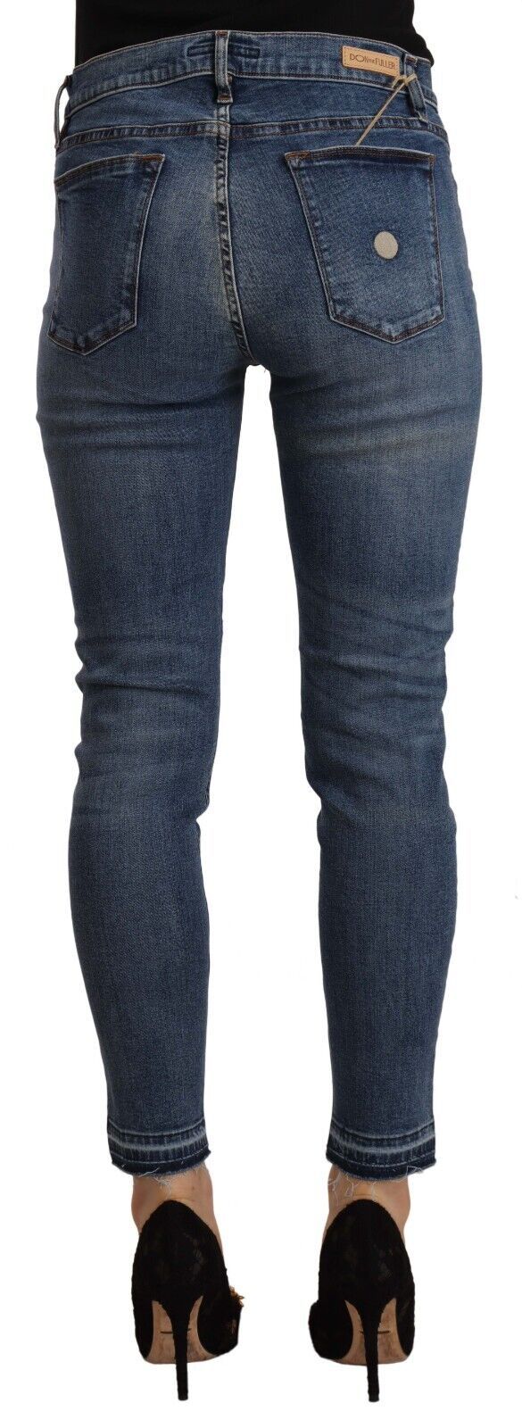 Chic Slim Fit Blue gewaschene Jeans