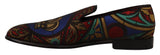 Multicolor Jacquard Slide-on Loafer Pantoffeln