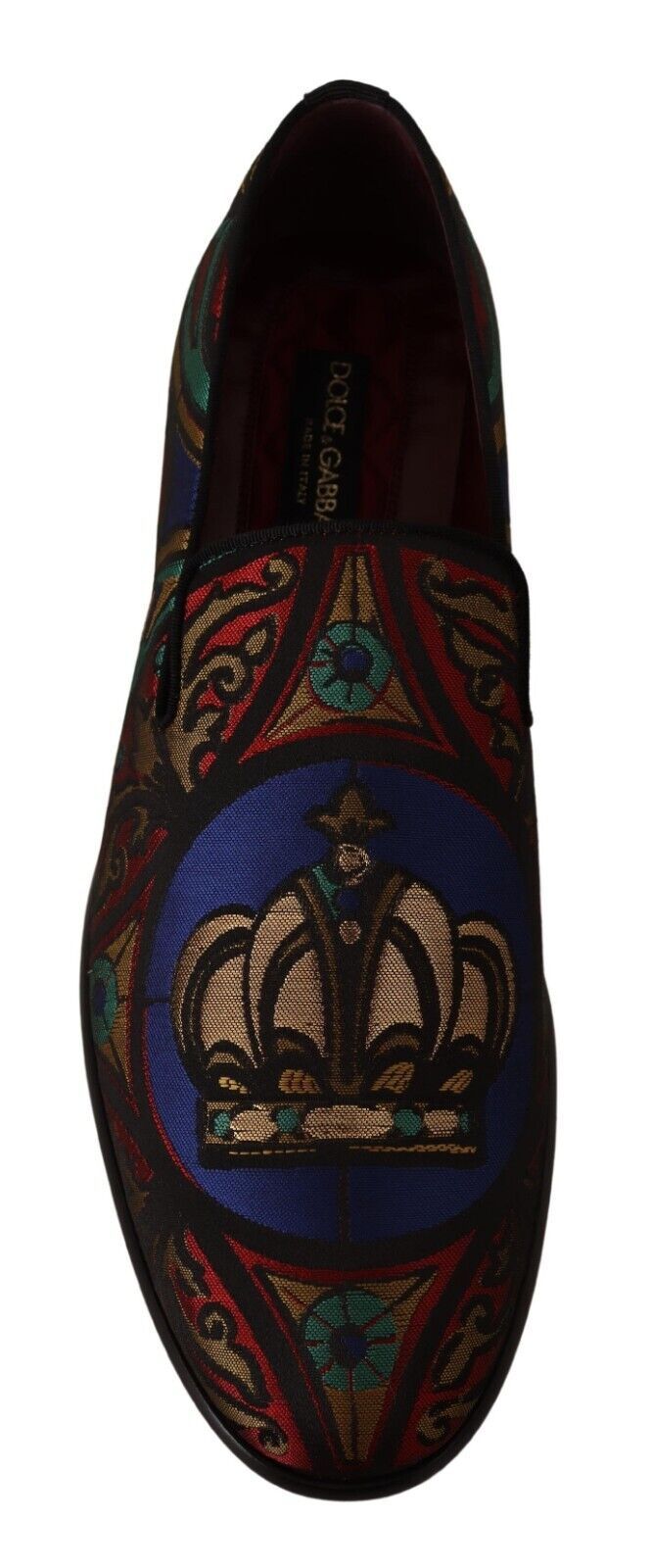 Multicolor Jacquard Slide-on Loafer Pantoffeln