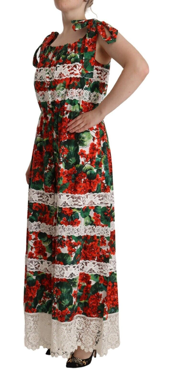 Robe maxi florale multicolore