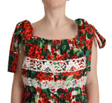 Multicolorblumen -Maxikleid