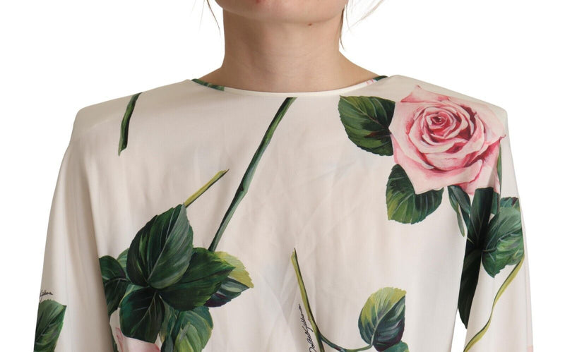 Robe A-Line Floral Elegant Silk Floral