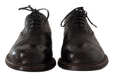 Elegant Black Leather Derby Formal Shoes