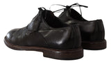 Eleganti scarpe formali in pelle nera derby