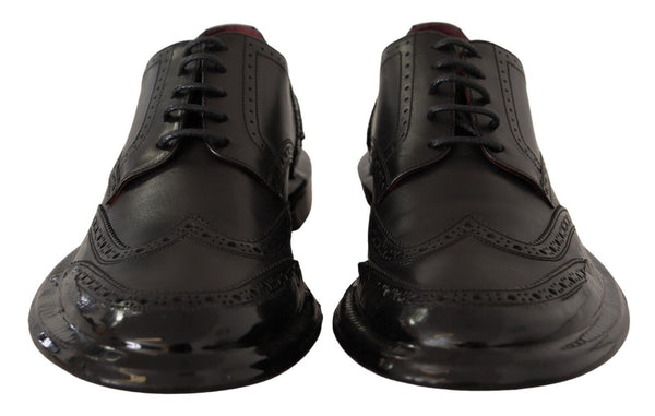 Elegantes Kalbskalfell Derby Oxford Wingtips