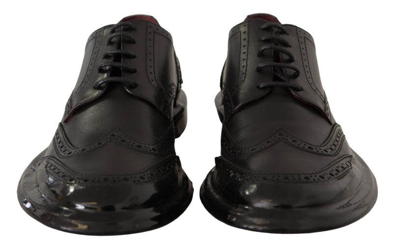 Elegantes Kalbskalfell Derby Oxford Wingtips