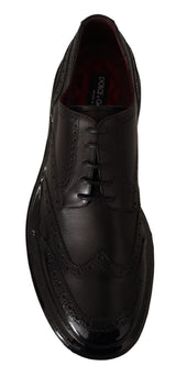 Elegantes Kalbskalfell Derby Oxford Wingtips