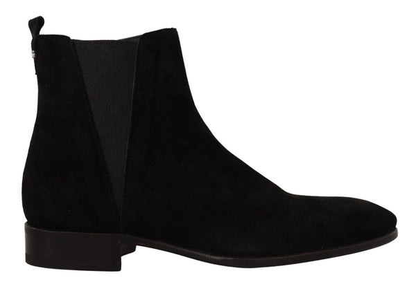 Elegante Wildleder -Leder -Chelsea -Stiefel