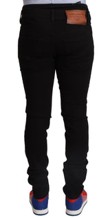 Elegante schlanke fit schwarze Jeansjeans