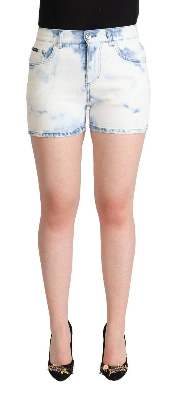 Shorts chics en jean blanc mi-jumelage