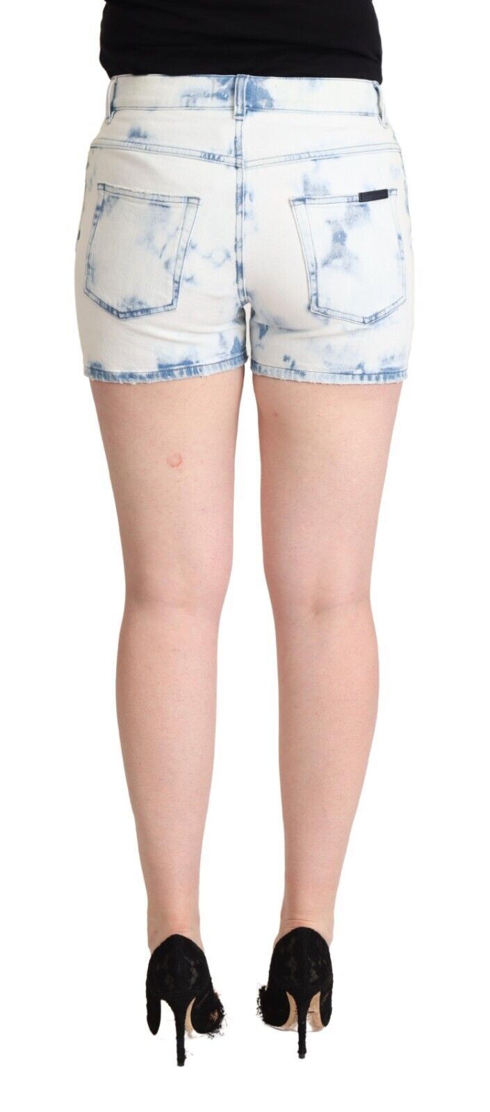 Shorts chics en jean blanc mi-jumelage