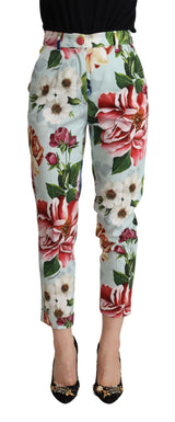 Élevez votre chic avec un pantalon fuselé floral