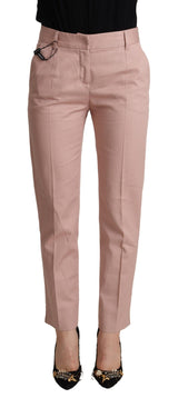 Pantalon percuté rose élégant pour style sophistiqué