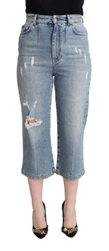 Chic Capri Cropped Denim Jeans