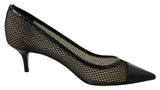 Chic Patent Mesh spitzte Pumpen