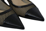 Pumps pointus en maille de brevet chic